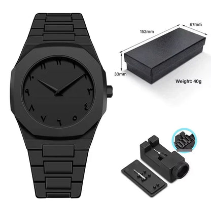 Black Arabic Aura Watch